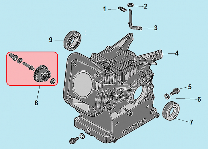 3 ЦИЛИНДР МОТОПОМПА CHAMPION GP80