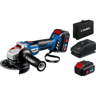 Бесщеточная УШМ, 2 АКБ (4 Ач), в сумке AB-125-42